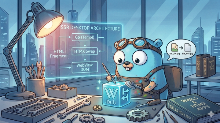 放棄 Electron 與 Tauri? 我用 Wails + HTMX 打造 3MB 的跨平台桌面應用