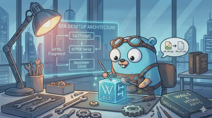 放棄 Electron 與 Tauri? 我用 Wails + HTMX 打造 3MB 的跨平台桌面應用